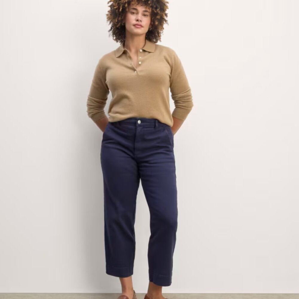 Everlane Straight leg cropped pants